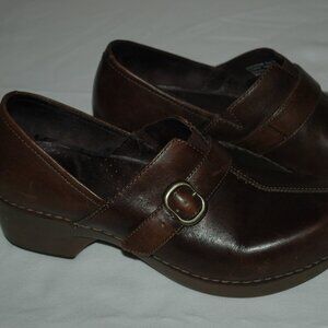 Dankso Professional Brown Leather Clogs EU Size 39 (US 8.5-9) Nurse Shoes